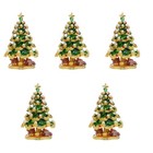  5 Count Trinket Box with Lid Decorative Trees for Home Jewelry Container