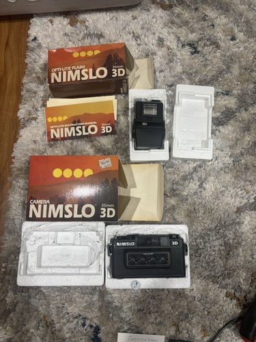 Nimslo 3D Quadra Lens 35mm with Opti-Lite Flash