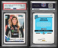 2020 Panini Donruss NASCAR Rated Rookie Hailie Deegan #16 PSA 10 GEM MT