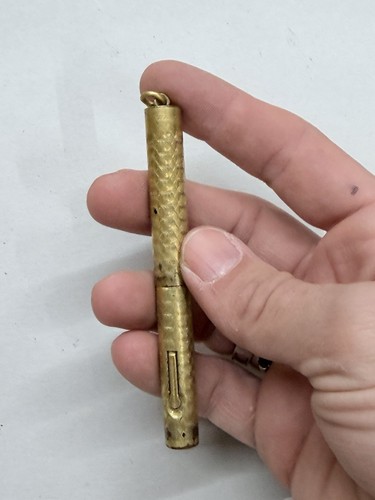 Antique Shorty 14k Knib Gold Filled Fountain Pen With Bail - Picture 1 of 13