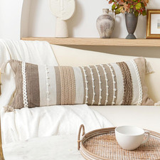 Decorative Lumbar Pillow Cover 14X36 Boho Long Body Pillow for Bed Throw Pillow
