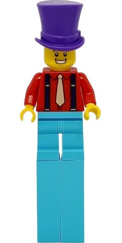 NEW LEGO 60234 City Minifigure Stilt Walker 2 Sided Face (cty1016) - Picture 3 of 5