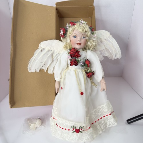 Paradise Galleries Heaven On Wings ANGEL OF LOVE 14" Porcelain Doll NIB - Picture 1 of 16