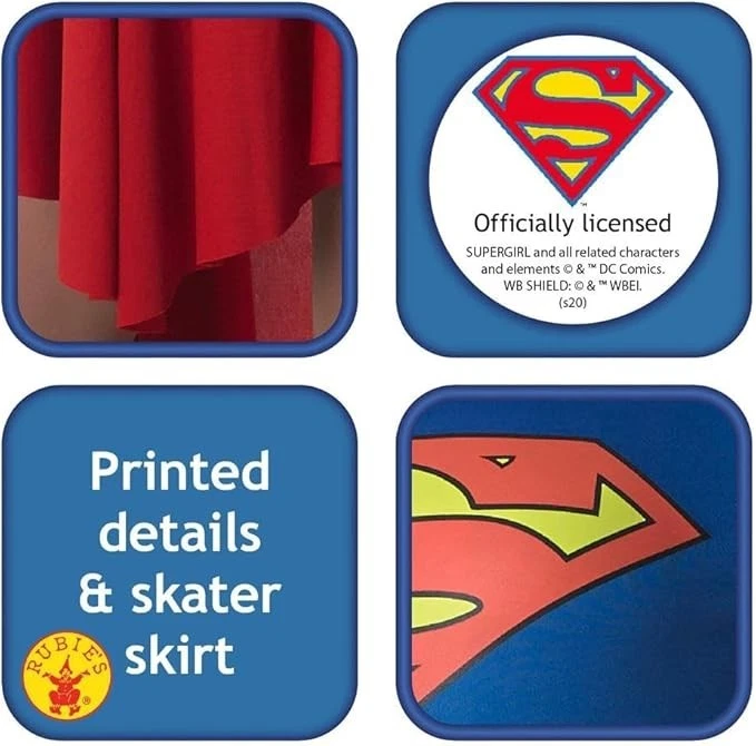 Rubies DC Comics Super Girl Damen Superhelden Kostüm für Erwachsene Gr. S - Bild 3 von 4