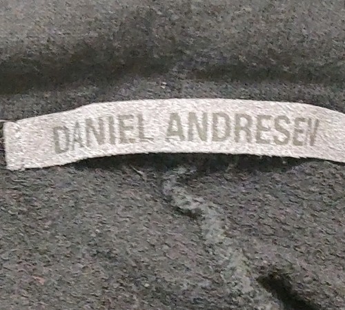 Daniel Andresen pantaloni felpati uomo 34-36 pantaloni neri $1000 Belgio fatti a mano - Foto 2 di 10
