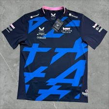 Alpine F1 Team 2025 T-Shirt Pierre Gasly 10 BNWT Dark Sapphire/Pink Men's Large