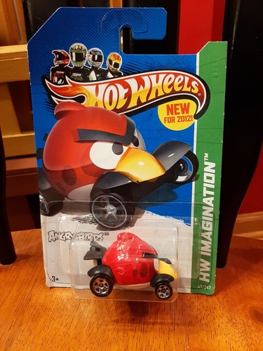 Hot Wheels Imagination 2012 New Models Angry Birds Series Red Bird #47/247 - Picture 6 of 7
