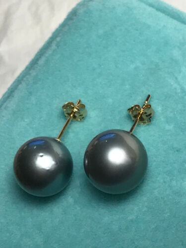 Perlen höchster Güte / Edle echte Tahitiperlen Ohrstecker 11mm 14K/585 PERFEKT ! - Bild 13 von 21