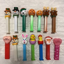 14 Vintage Holiday PEZ Dispender Lot