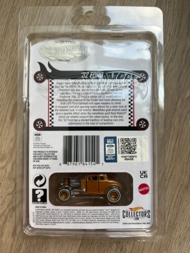Ford Metalflake Gold RLC 2021 Deuce cupé HWC Hot Rod especial Hot Wheels '32 - Imagen 3 de 4