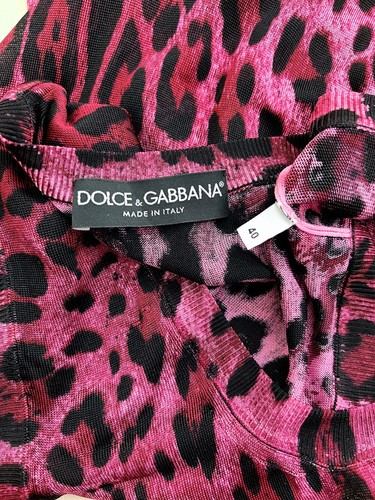 Dolce & Gabbana animal print silk knit top Sz.IT40-US6 Immaculate condition !!! - Picture 6 of 6