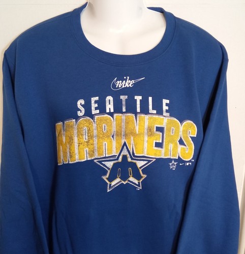 Seattle Mariners Nike Blue Pullover Sweater Men's 3XL - Picture 2 of 4