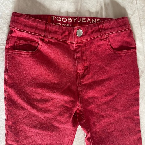 6T Red Slim Fit Kids Jeans - Picture 2 of 4
