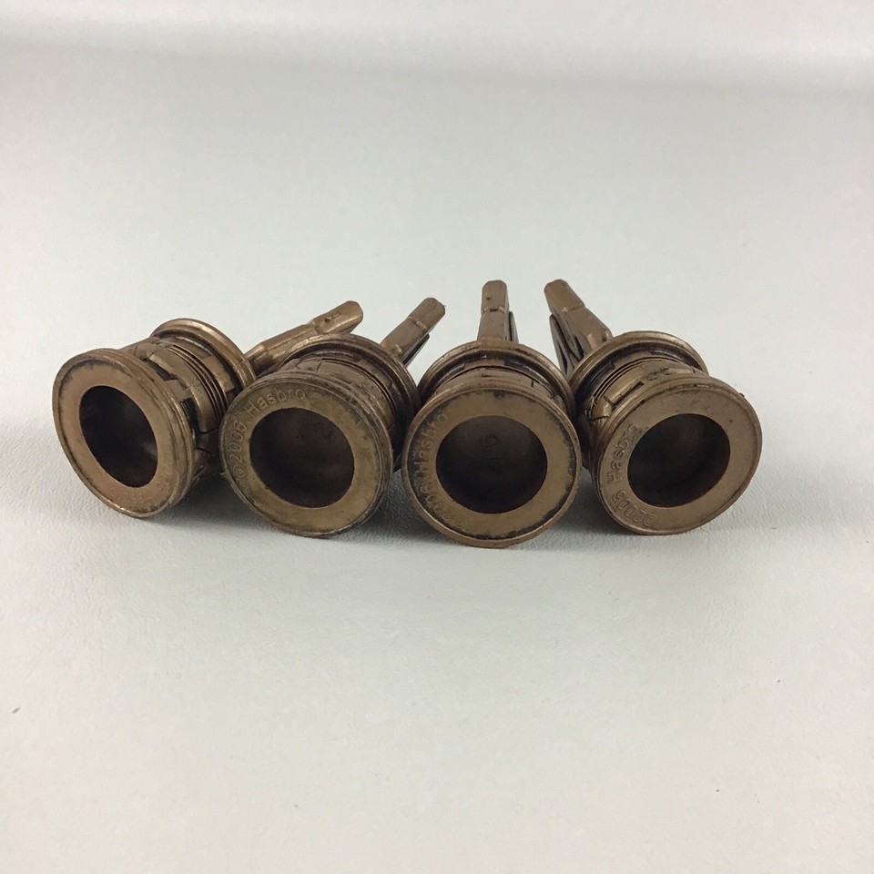 Transformers Chess Set 4 Pawns Replacement Game Pieces Gold Autobots