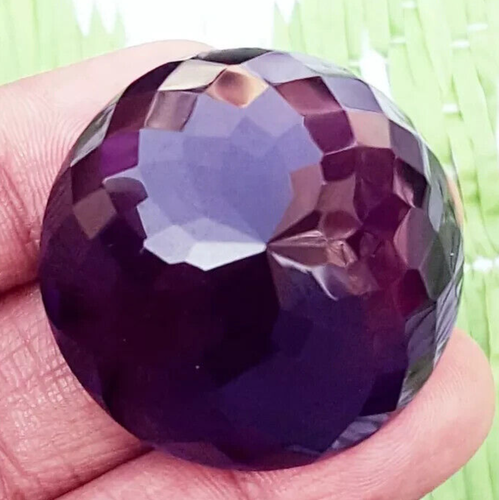 AAA+ Large Amethyst Round Cut Purple Color 66.90+ Ct. Loose Gemstone @Gift Women - Picture 4 of 6