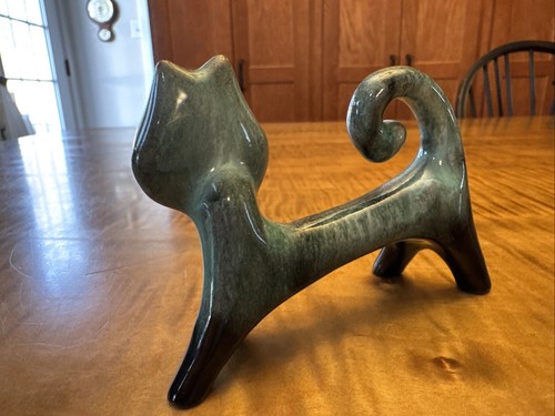Vintage 1960’s Evangeline Ware Canuck Pottery Cat Figurine 2.5” X 4” - Picture 5 of 7