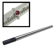 Hardened Steel Round Ring Stick Ring Sizer Mandrel Measures Jewelry 1-16 US Size