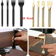 Leather Hole Punches Craft Tool 1/2/4/6 Prong DIY Diamond Lacing Stitching Punch