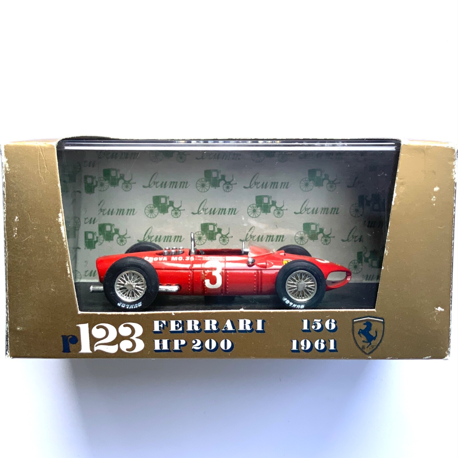 Brumm Ferrari F1 156 N 3 Winner Dutch Gp 1961 W.von Trips 1:43 R123