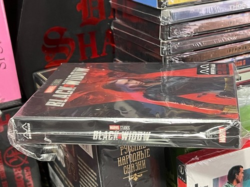 BLACK WIDOW DISCLESS STEELBOOK (MANTA LAB) LENTICULAR BRAND NEW! - Picture 5 of 7