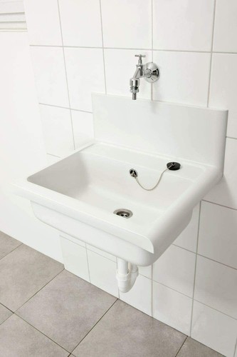 Ausgußbecken Marley Waschbecken Wandbecken Werkstattbecken Kunststoffbecken - Bild 2 von 9