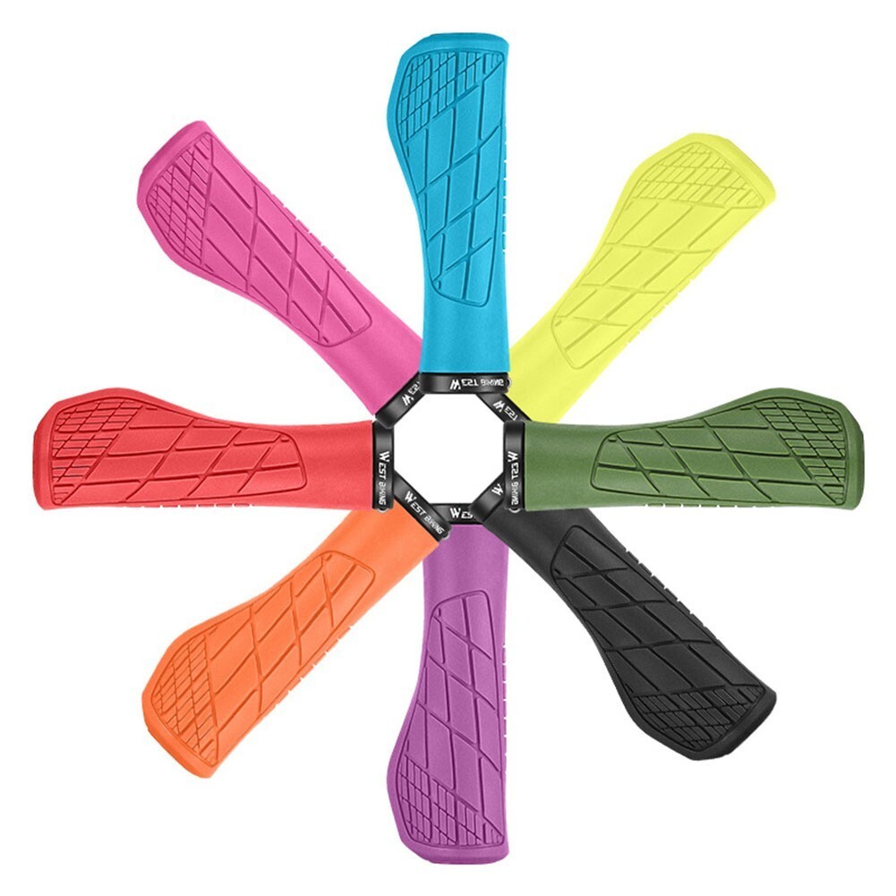 Anti Numbness Rubber Bike Grips Ergonomic Handlebar for MTB Cycling