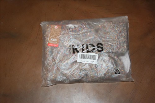 COTTON ON KIDS Girl's Nancy Knit Sweater 5 Pink Champagne/Rainbow Metallic NEW - Picture 5 of 5