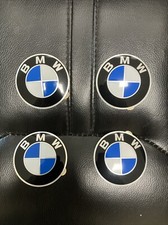 BMW 3 E46 Wheel Center Cap Emblems 64.5mm x4 Set 36131181080 NEW GENUINE
