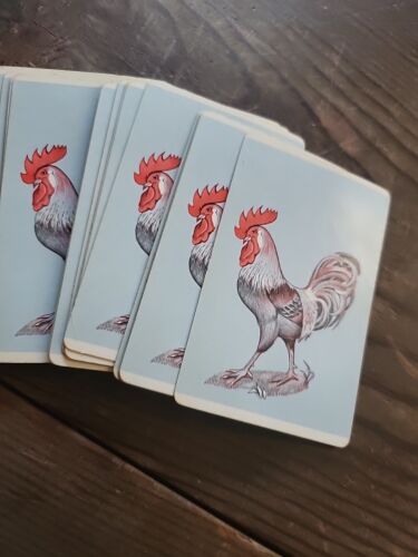 Riviera Playing Cards Rooster No Jokers 52 cards with box Preowned General Wear - Picture 10 of 12