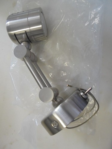 DRSA Admirality Reading W/ SWITCH Fixture Silver ac/dc Marine RV 777-30-051  - Bild 1 von 6