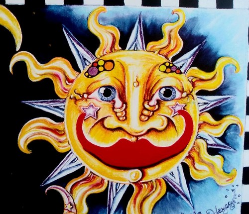 SMILING SUN and SINGING MOON Jamie Hayes NEW ORLEANS limited edition print - Picture 3 of 3