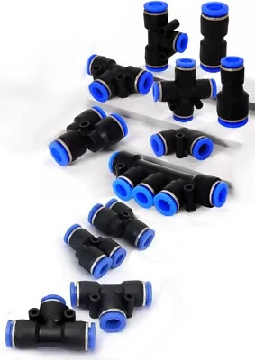 CELTD Pneumatic Push In Fittings for Air/Water Nylon Pipe Tubing Tube