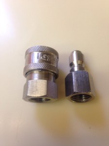 Pressure-Washer-Quick-Coupler-Set-1-4-034-6000-psi-303-Stainless-Steel