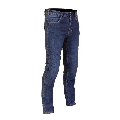 Route One Mason Waterproof Armoured Motorcycle Motorbike Jeans - Dark Blue - Afbeelding 1 van 3