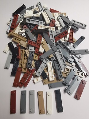 Lego  1x4 Fliesen Mit Noppen 130 Stück 6 Farben  41740 Grau Weiß Tan Modular Neu