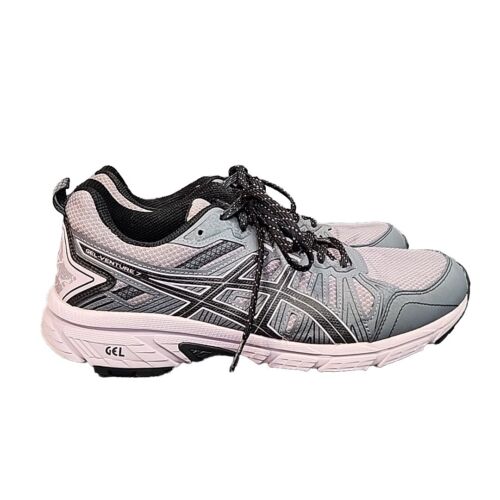 Asics GEL-Venture 7 Women's Size 10 Gray Light Purple Running Shoes 1012A476