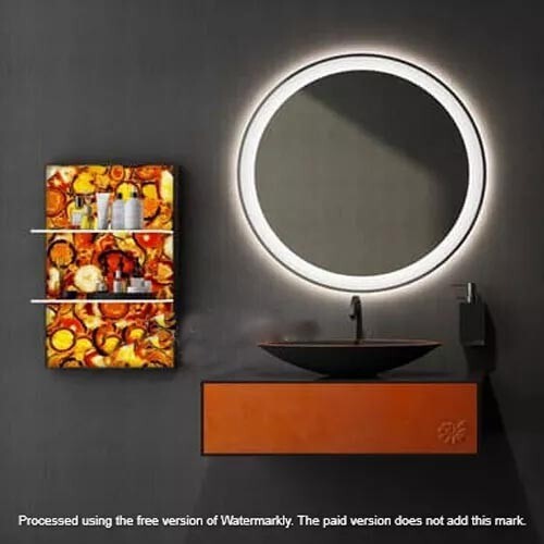 Orange Agate Wall Panel | Decorative Stone Slabs for Wall Decor | Unique Agate - Picture 3 of 10