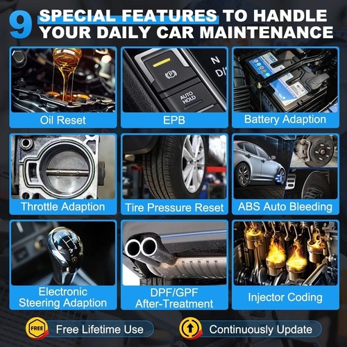 XTOOL D5 Car Diagnostic Tools Gearbox ABS EPB Airbag Engine 5 System Scanner - Picture 4 of 7