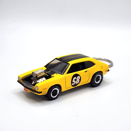 1971 Ford Pinto Yellow Custom Diecast Car 🎁 Great Gift 🎁 - Picture 2 of 7