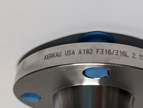2" KERKAU Weld Neck Flange 150 Lb 316 Stainless Steel Made In USA (NEW). - Picture 10 of 10