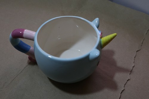 Taza azul cerdo unicornio totalmente nueva - Imagen 2 de 2