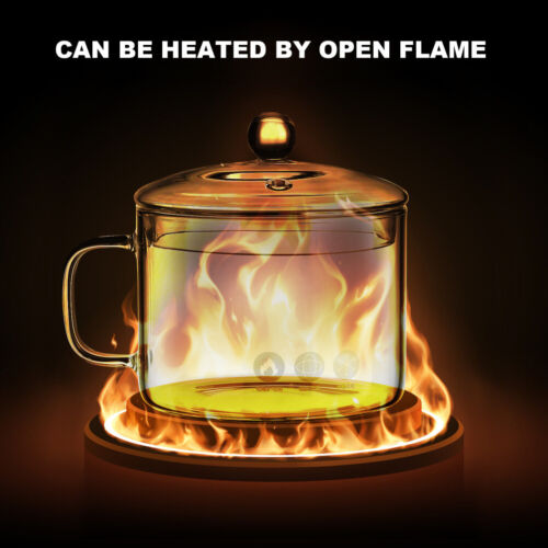 Pentola in vetro resistente al calore piano cottura sicura ciotola in vetro borosilicato