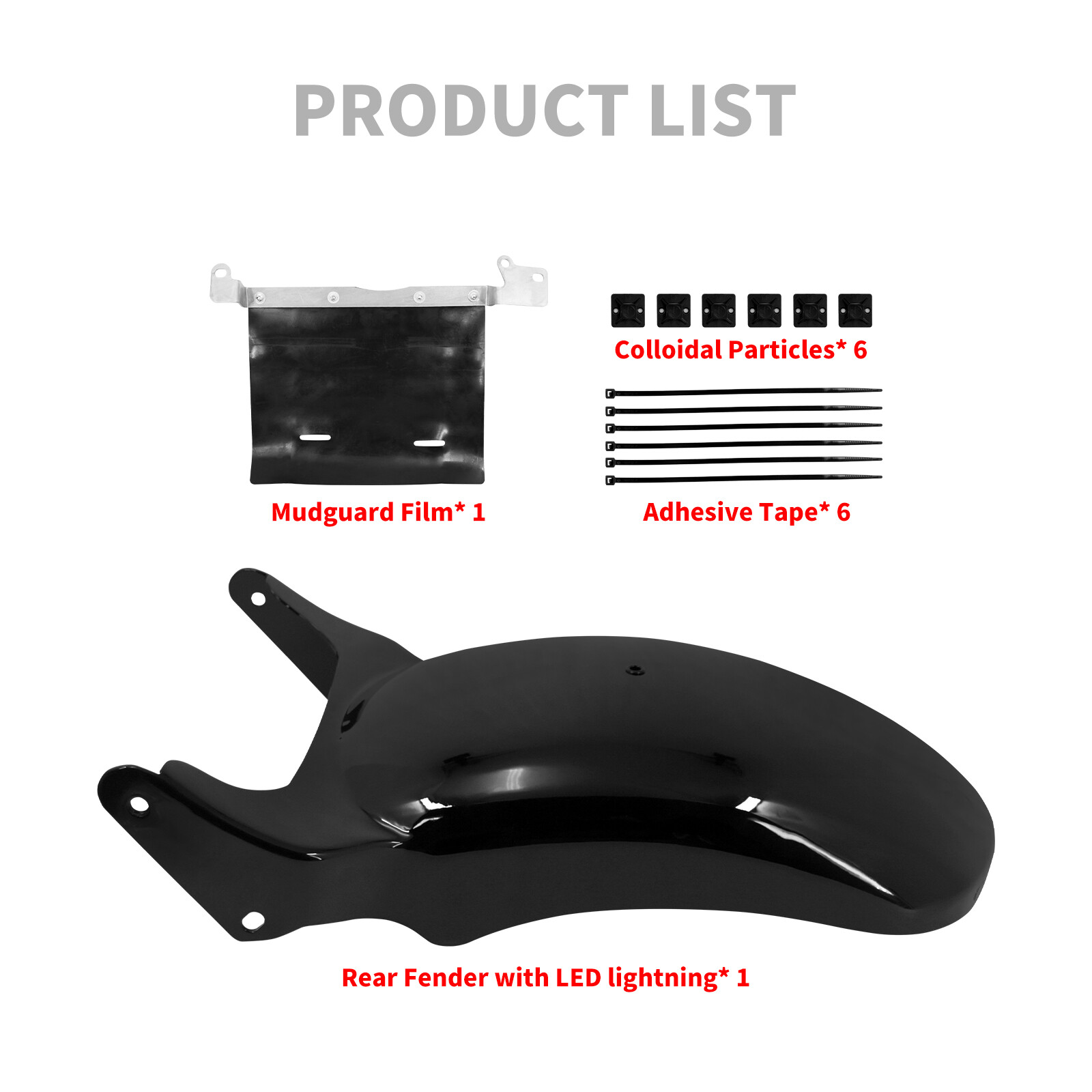 Harley Rocker C Rear Fender Conversion Kit Rear Short Fender w/ Turn Signal LED Light For Harley Rocker C Breakout ...