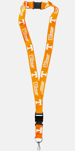 TENNESSEE VOLUNTEERS VOLS ID Lanyard Keychain Reversible W/Clip NCAA Licensed