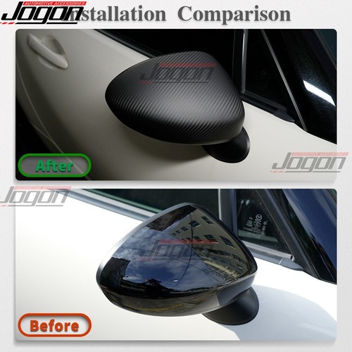 Dry Carbon For Mazda MX-5 MX5 Miata 2016-24 GSP RearView Mirror Cover Shell Pair - Picture 2 of 12
