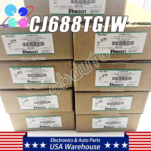 Qty 50 Panduit Giga TX Cat6 Network jack CJ688TGRD CJ688TGBU CJ688TGYL CJ688TGBL - Picture 34 of 38