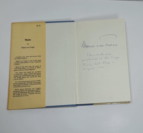 SIGNED 2 Books Story Of The Trapp Family Singers & My Own Story Maria Von Trapp - Bild 13 von 22