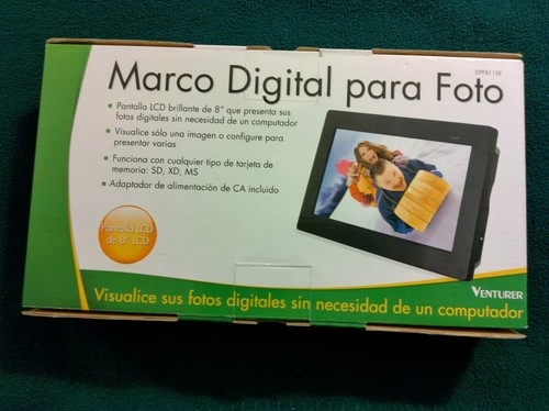 Venturer DPF811SE 8-inch LCD Display Screen Digital Photo Frame New In Box - Picture 2 of 2