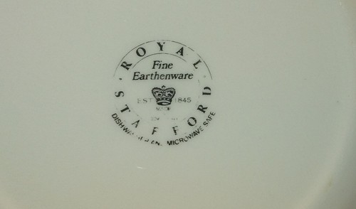 EXC Set of 3 Royal Stafford Americana Flag Earthenware 8½” Salad Plates England - Picture 3 of 4