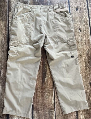 5.11 TACTICAL SERIES TACLITE WORK UNIFORM PANTS BEIGE MENS 40/34 EXCELLENT - Picture 7 of 9